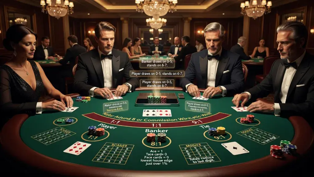 Baccarat Game Rules: How to Play, Betting Strategies, Odds & Payouts, and the House Edge